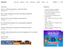 Tablet Screenshot of izazov.com